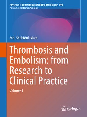 cover image of Thrombosis and Embolism
